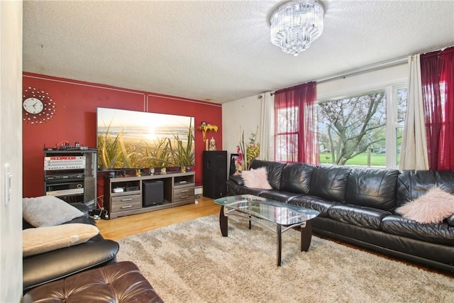 489 Bridgewood Dr, Greece, NY 14612 - living area with a textured ceiling and light wood finished floors