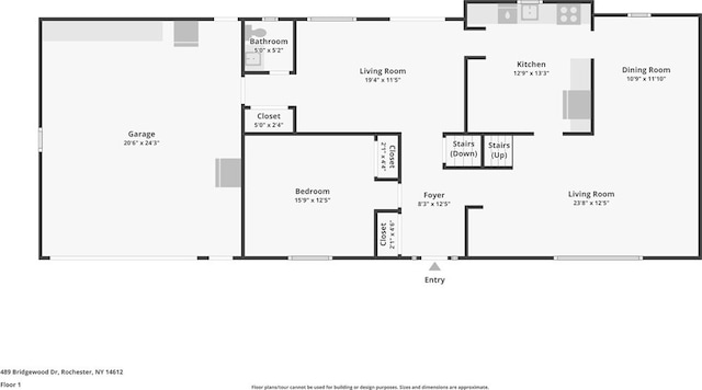 489 Bridgewood Dr, Greece, NY 14612 - home floor plan