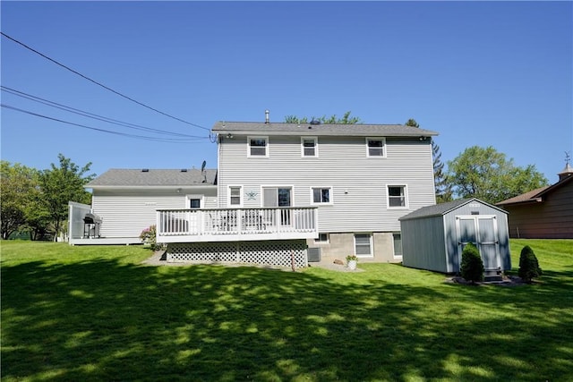 272 Shaftsbury Rd, Brighton, NY 14610 - back of house with a deck, a yard, and central AC