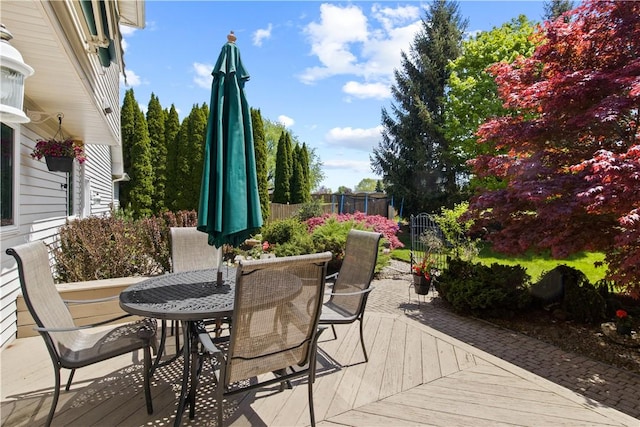 23 Sunberry Dr, Perinton, NY 14526 - deck featuring outdoor dining area