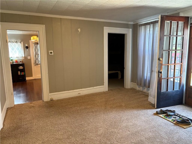 115 12th St, Dix, NY 14891 - carpeted spare room featuring ornamental molding and healthy amount of natural light