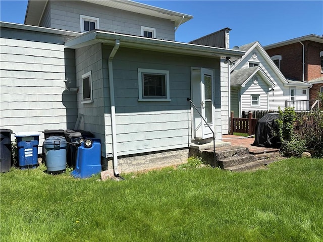115 12th St, Dix, NY 14891 - back of house with a yard