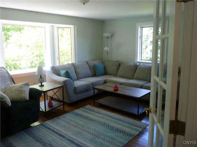 3899 Sweet Rd, Pompey, NY 13078 - living area with wood finished floors