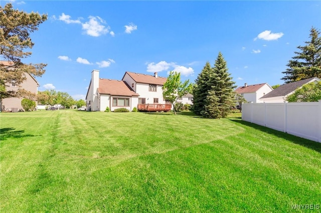 24 Bluejay Cir, Lancaster, NY 14086 - view of yard with a wooden deck