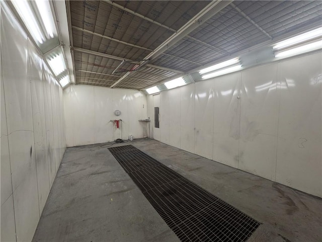 1077 Looker Mtn, Otto Twp, PA 16745 - garage featuring electric panel