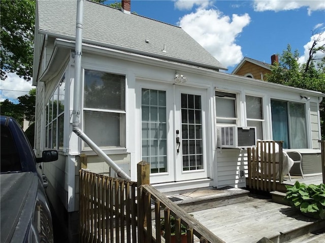 136 Platt St, Erwin, NY 14870 - wooden terrace featuring french doors