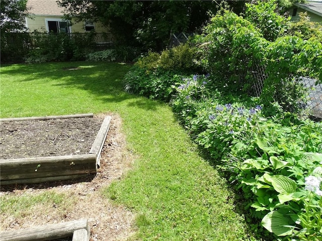 136 Platt St, Erwin, NY 14870 - view of grassy yard with a vegetable garden