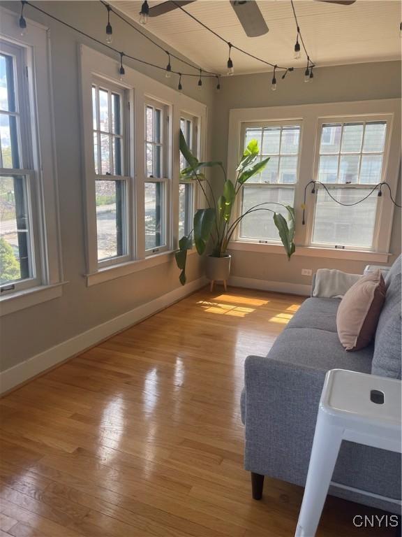 626 Roberts Ave, Syracuse, NY 13207 - sunroom featuring track lighting and plenty of natural light