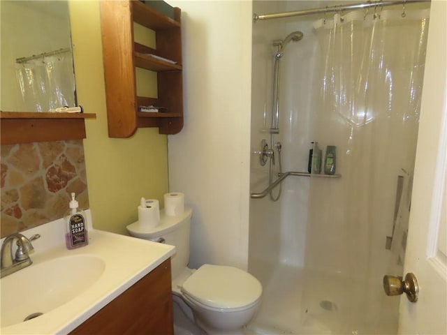5015 S Centenary Rd, Sodus, NY 14505 - full bath with a shower with curtain, vanity, and toilet