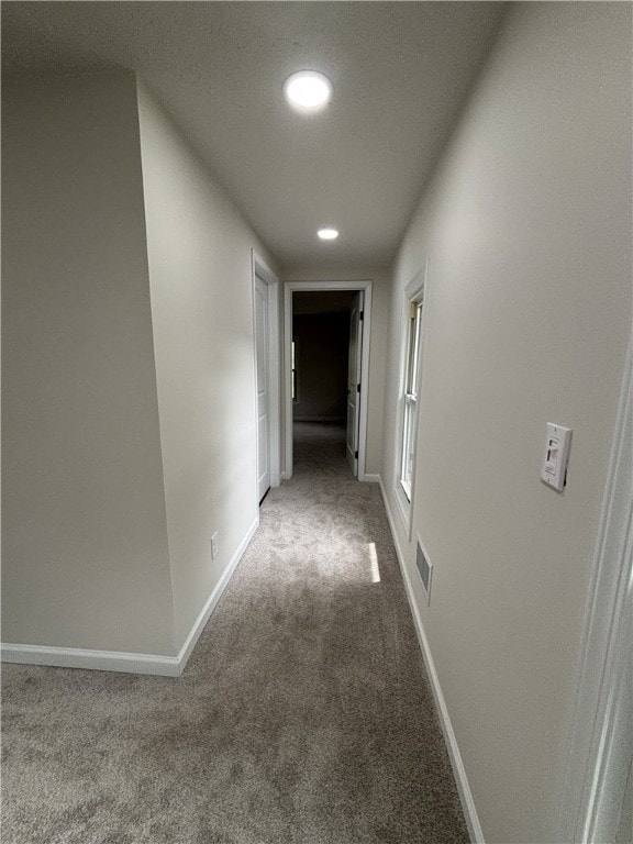 3758 Lake Rd N, Clarkson, NY 14420 - corridor featuring carpet, baseboards, and recessed lighting