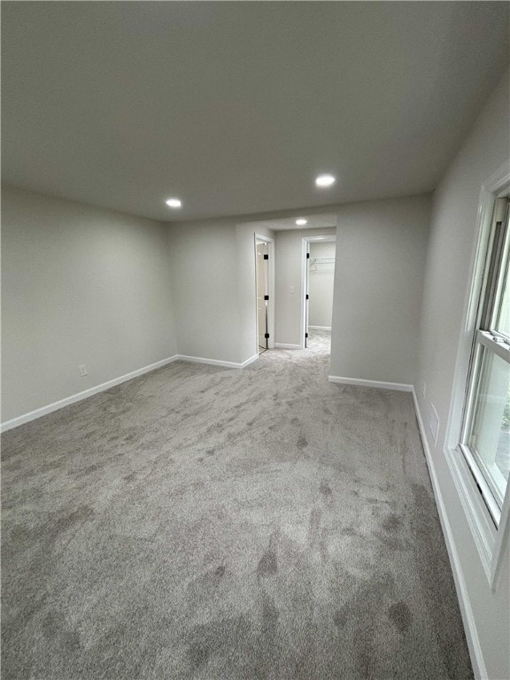 3758 Lake Rd N, Clarkson, NY 14420 - carpeted spare room featuring recessed lighting and baseboards
