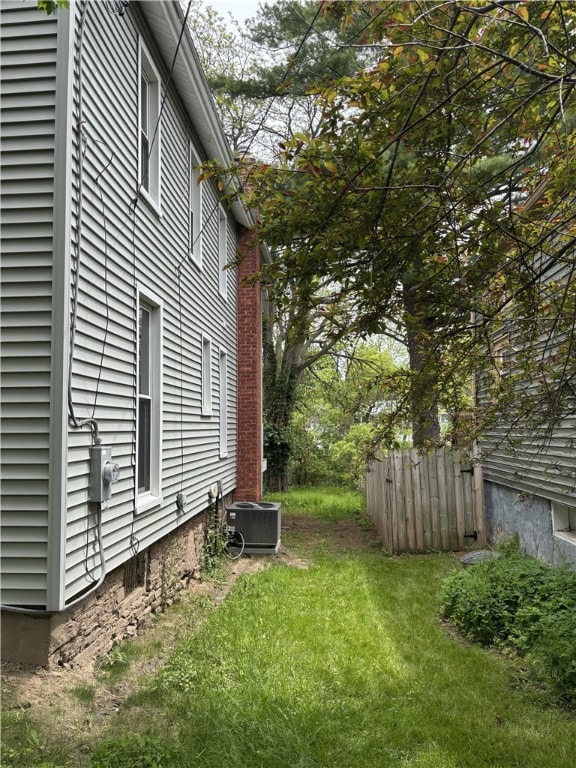 3758 Lake Rd N, Clarkson, NY 14420 - view of yard with central AC unit