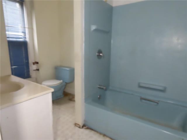 11 Cortland St, Geneva-City, NY 14456 - bathroom featuring toilet, vanity, and shower / bathtub combination