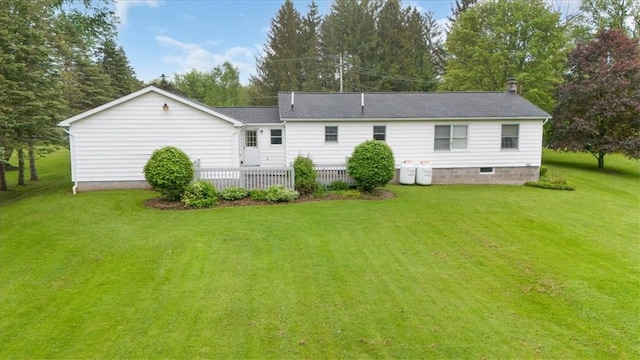 3343 Cory Hill Rd, Marion, NY 14505 - back of property with a lawn