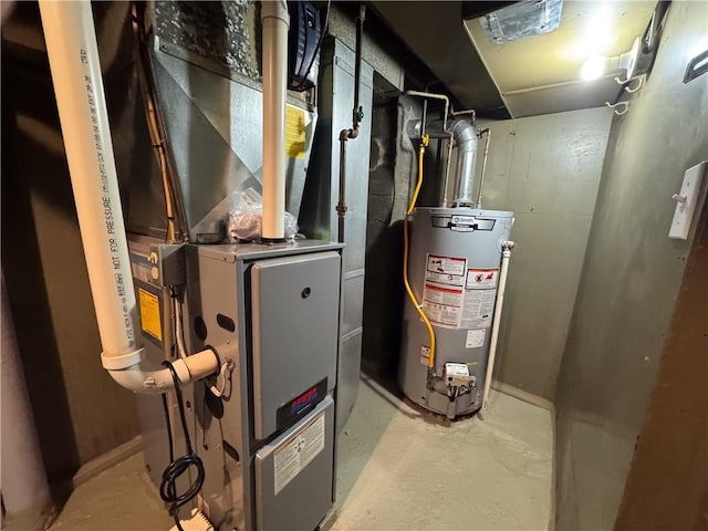 257 Haviland Park, Greece, NY 14616 - utility room with gas water heater and heating unit