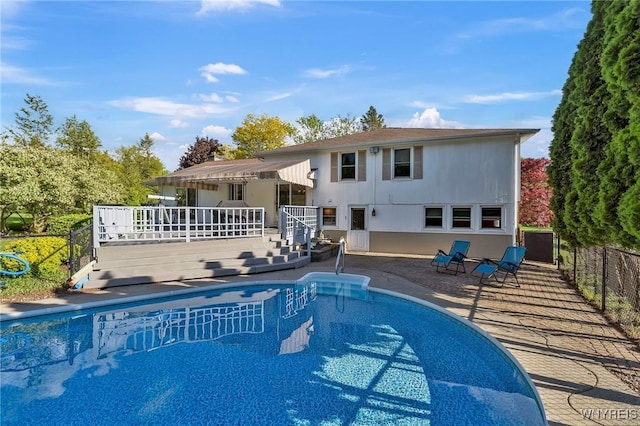 8918 Hurlburt Ln, Clarence, NY 14031 - view of swimming pool with a deck and a patio area