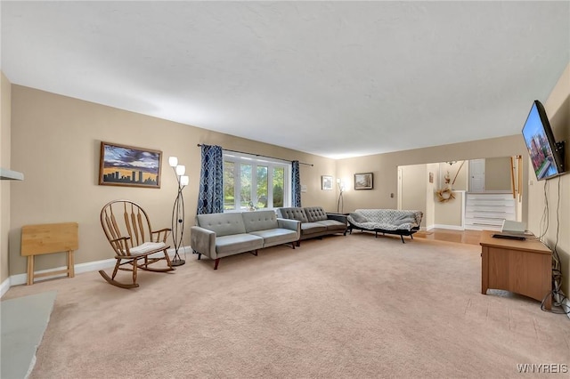 8918 Hurlburt Ln, Clarence, NY 14031 - living area featuring carpet and baseboards