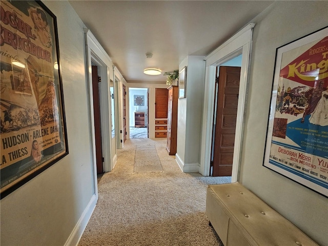 6207 Knickerbocker Rd, Ontario, NY 14519 - hall featuring light carpet and baseboards