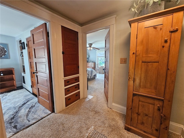 6207 Knickerbocker Rd, Ontario, NY 14519 - hall featuring light carpet and baseboards