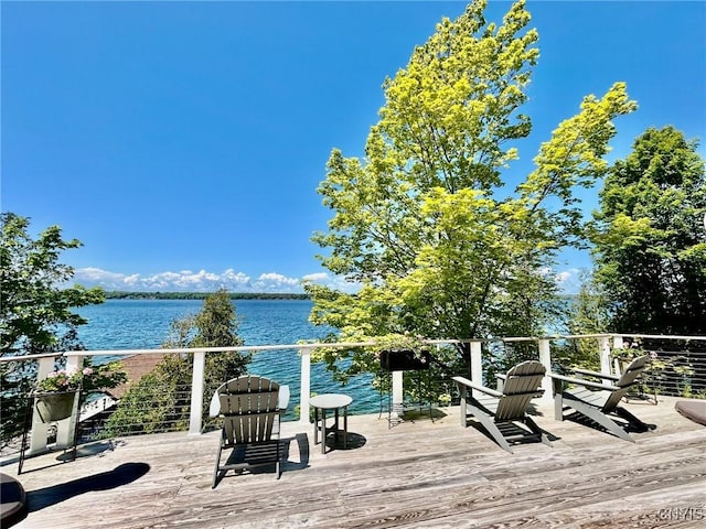 2 Perch Bay Rd, Morristown, NY 13669 - deck featuring a water view