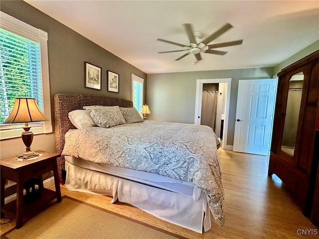 2 Perch Bay Rd, Morristown, NY 13669 - bedroom with wood finished floors and ceiling fan