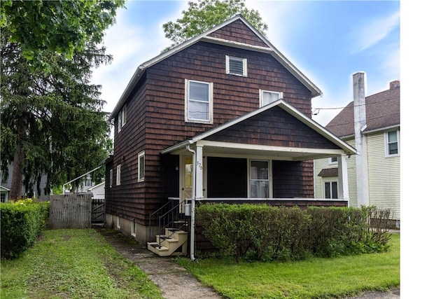376 Imperial Ave, Erwin, NY 14870 - view of front of home with a porch and a front lawn
