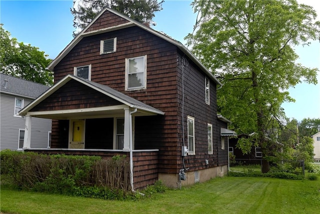 376 Imperial Ave, Erwin, NY 14870 - view of front of house featuring a front yard and a porch