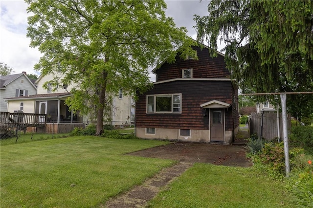 376 Imperial Ave, Erwin, NY 14870 - back of house with a sunroom
