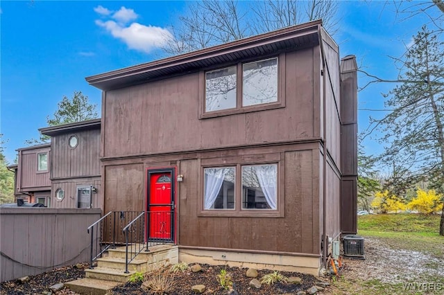 8 Robin Rd, Amherst, NY 14228 - view of front facade featuring central AC unit