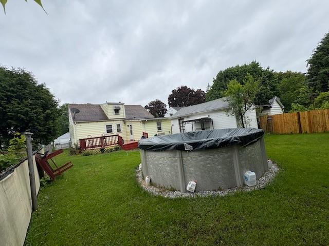 106 Rexford St, Rochester, NY 14621 - back of house featuring a wooden deck