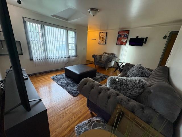 245 Weaver St, Rochester, NY 14621 - living area with wood finished floors
