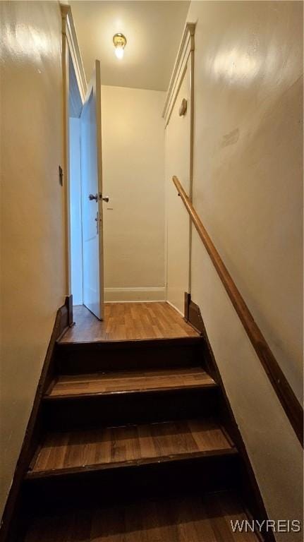 341 Dartmouth Ave, Buffalo, NY 14215 - staircase with wood finished floors