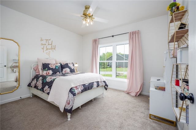 8 Colten Ct, Penfield, NY 14580 - carpeted bedroom with baseboards and ceiling fan