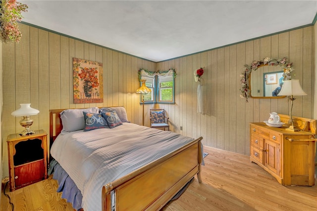 543 Middlefield Rd, Westford, NY 12155 - bedroom featuring wood finished floors and wood walls