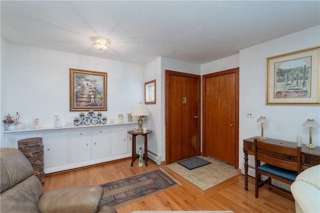 9 N Clinton St, North Dansville, NY 14437 - entryway with light wood-style floors