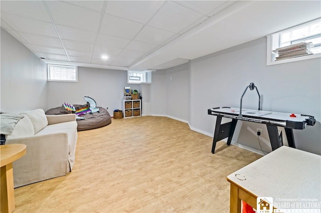 526 Central Ave, Dunkirk-City, NY 14048 - playroom featuring light wood-style floors and baseboards
