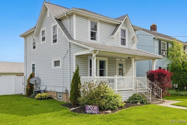 2902 Michigan Ave, Niagara Falls, NY 14305 - view of front facade with a porch and a shingled roof