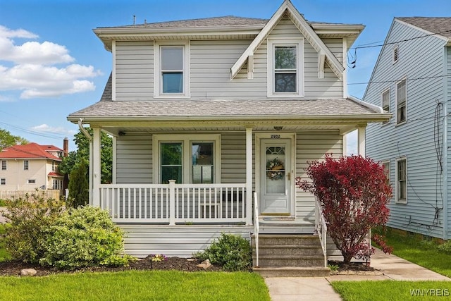 2902 Michigan Ave, Niagara Falls, NY 14305 - view of front of house with covered porch