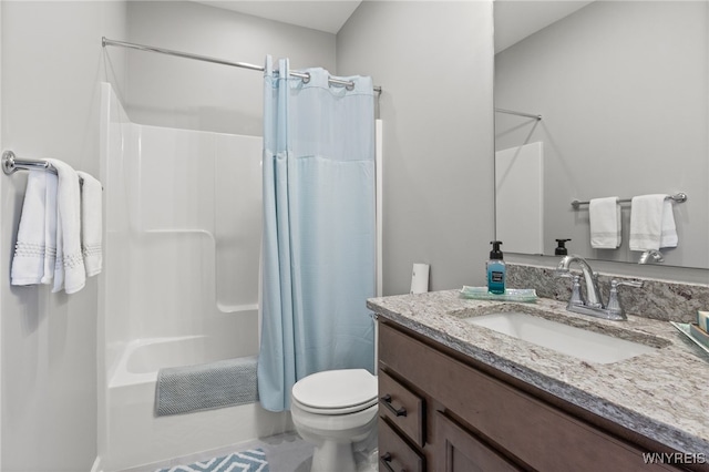 1167 Guinevere Dr, Greece, NY 14626 - full bath featuring vanity, toilet, and shower / bath combo with shower curtain