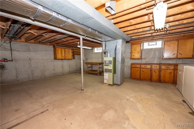 4314 Elmwood Ave, Hamburg, NY 14219 - below grade area with heating unit and healthy amount of natural light