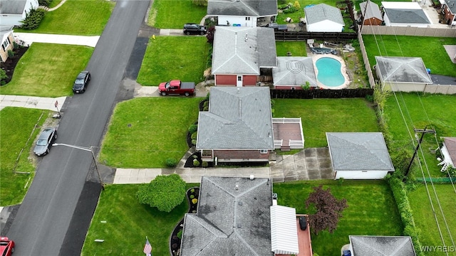 4314 Elmwood Ave, Hamburg, NY 14219 - aerial view of residential area featuring a pool area