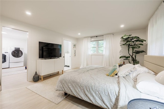 182 Stony Point Trl, Webster, NY 14580 - bedroom with separate washer and dryer, wood finished floors, and recessed lighting