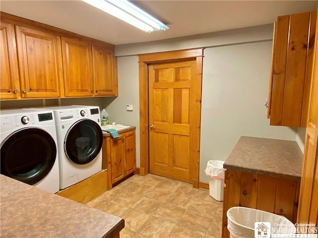 6753 Poverty Hill Rd, Ellicottville, NY 14731 - washroom featuring cabinet space and washing machine and dryer