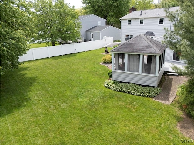8260 Dexter Pkwy, Lysander, NY 13027 - view of yard featuring a sunroom