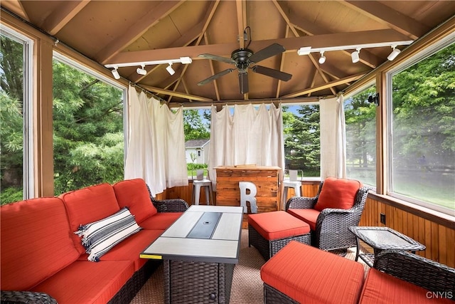 8260 Dexter Pkwy, Lysander, NY 13027 - view of patio / terrace featuring an outdoor living space, a gazebo, and ceiling fan