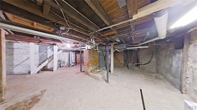 801 W Thomas St, Rome-Inside, NY 13440 - unfinished below grade area with water heater