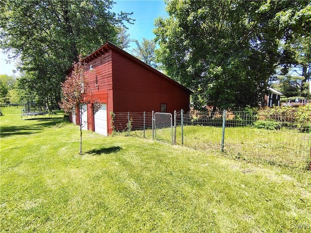 801 W Thomas St, Rome-Inside, NY 13440 - view of yard with a trampoline