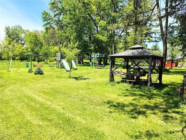 801 W Thomas St, Rome-Inside, NY 13440 - view of property's community featuring a gazebo and a yard