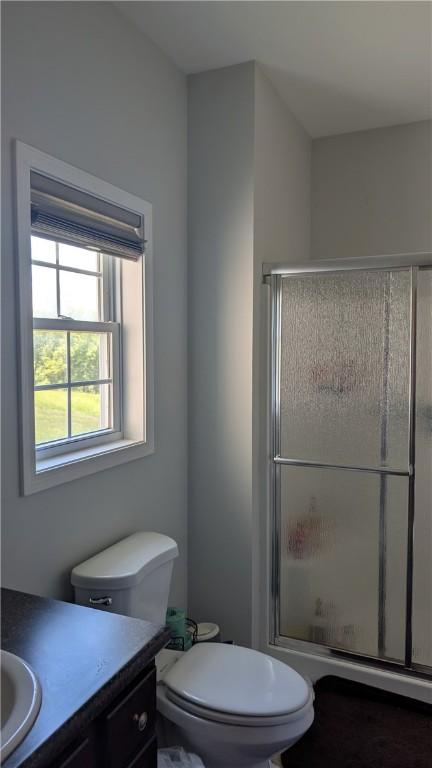 12 Probst Rd, Mendon, NY 14534 - bathroom with vanity and a stall shower