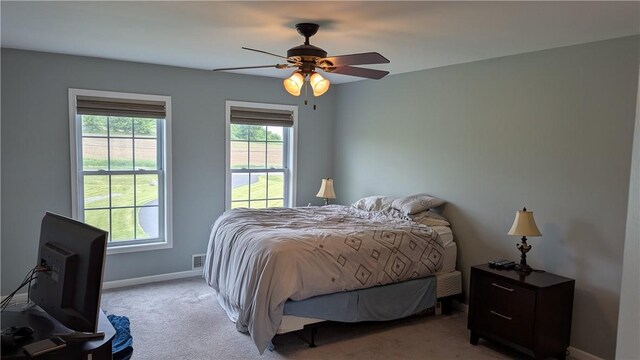 12 Probst Rd, Mendon, NY 14534 - bedroom featuring carpet and a ceiling fan